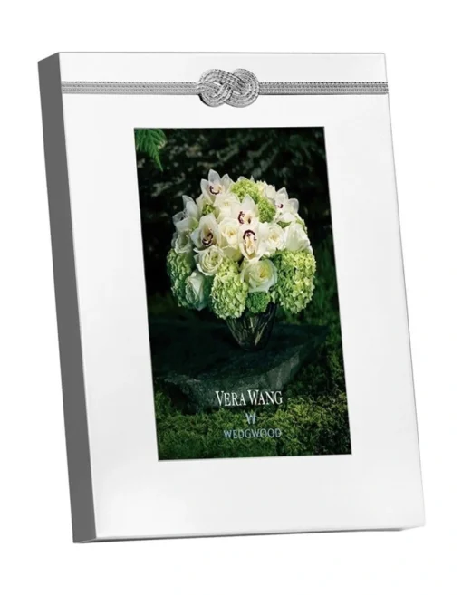 Wedgwood Vera Wang 4x6" Infinity Photo Frame White -Home Décor Sales