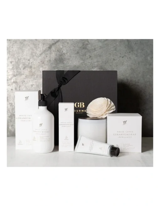 White Lotus Pamper Gift Box -Home Décor Sales