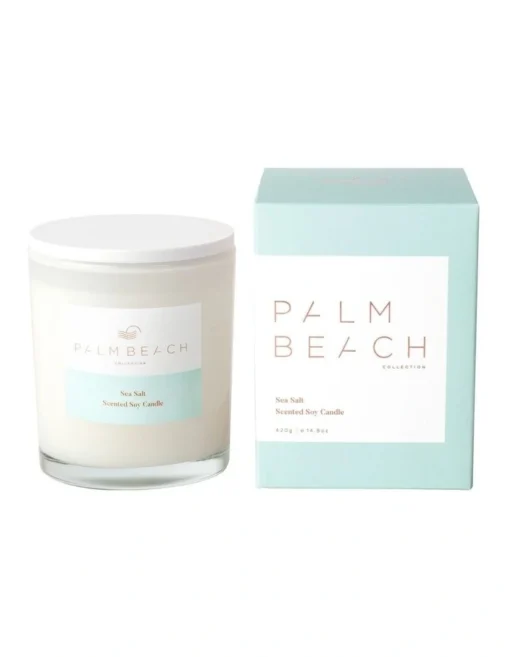 Sea Salt 420g Scented Soy Candle -Home Décor Sales