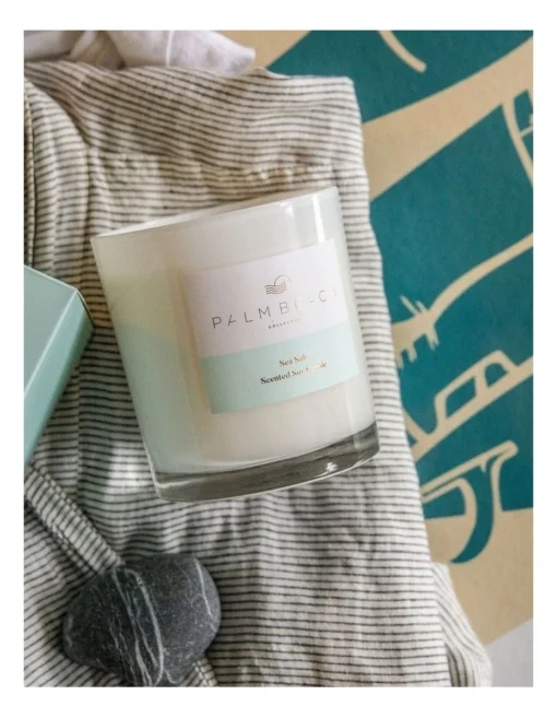 Sea Salt 420g Scented Soy Candle -Home Décor Sales