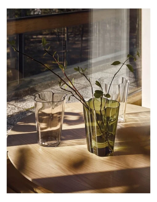 Iittala Alvar Aalto Collection 22cm Glass Vase Clear -Home Décor Sales