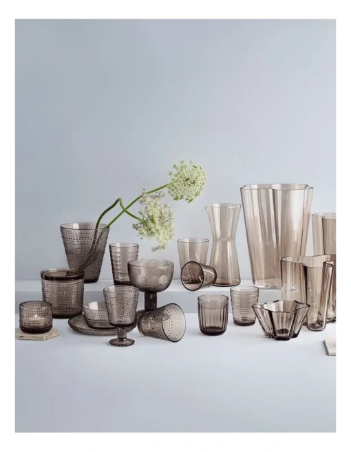 Iittala Kastehelmi 15cm Glass Vase Linen -Home Décor Sales