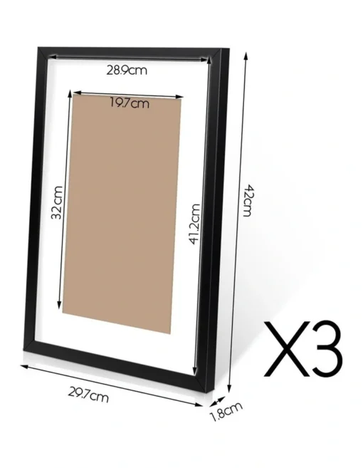 Photo Frame Set Of 3 -Home Décor Sales