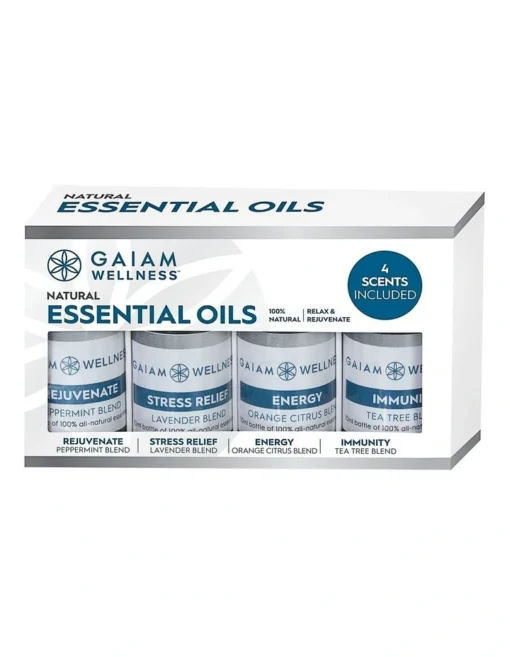 Gaiam All Natural Essential Oils Set Of 4 10ml -Home Décor Sales