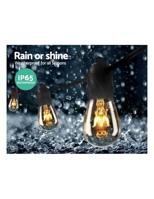 My Plaza Festoon String Lights Bulbs Party Wedding Garden Party 38m -Home Décor Sales