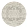 Evoke Dream White Silver Transitional Round Rug -Home Décor Sales 797879980 1 720x928