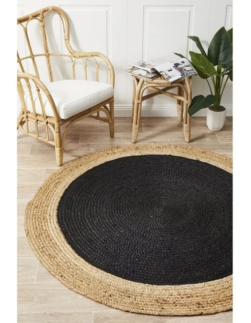 Atrium Polo Round Black -Home Décor Sales