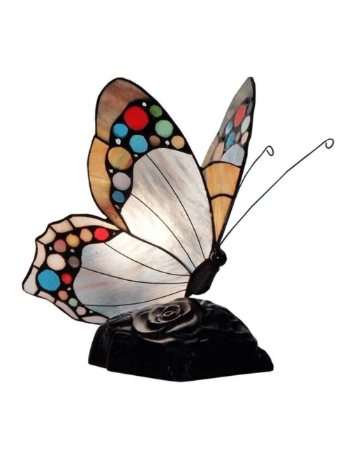 Spotted Butterfly Tiffany Table Lamp -Home Décor Sales
