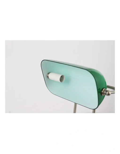Banker Touch Table Lamp With Usb Charger Antique Brass/Green -Home Décor Sales