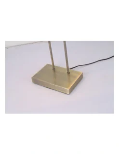 Banker Touch Table Lamp With Usb Charger Antique Brass/Green -Home Décor Sales 807554260 4 720x928