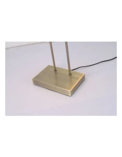 Banker Touch Table Lamp With Usb Charger Antique Brass/Green -Home Décor Sales