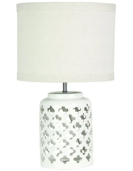 Casbah Moorish Table Lamp White -Home Décor Sales