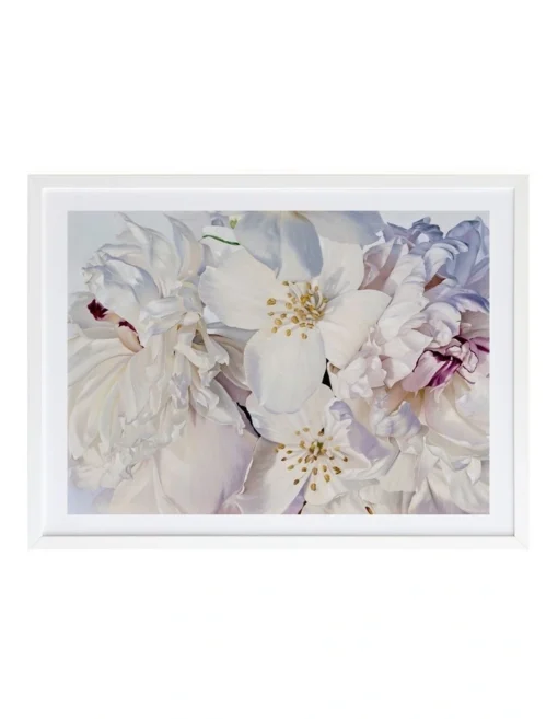 Exquisite Print White Frame -Home Décor Sales