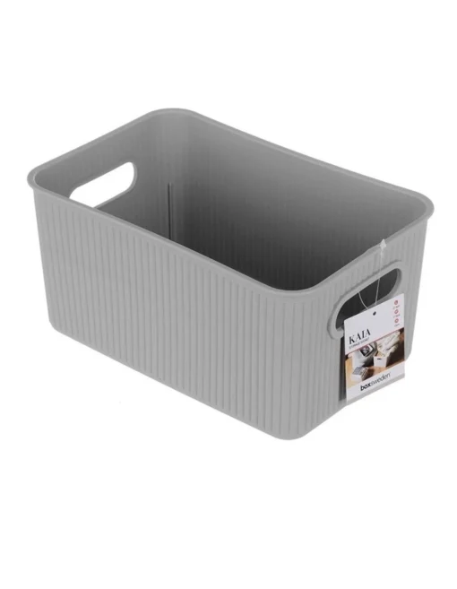 27.5cm Kaia Storage Basket Organiser Container W/ Handles Assorted -Home Décor Sales