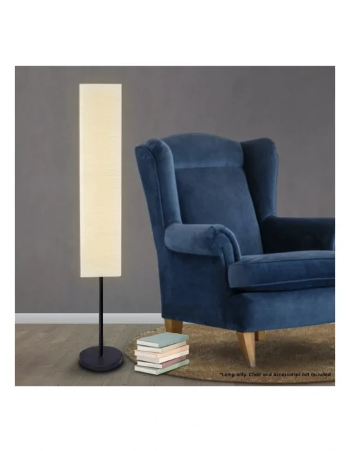 Metal Floor Reading Corner Lamp With White Paper Wrinkle Shade Light Stand -Home Décor Sales