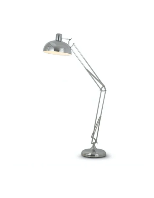 Architect Spot Lamp With Adjustable Height Metal Half Globe Silver Reading Light -Home Décor Sales