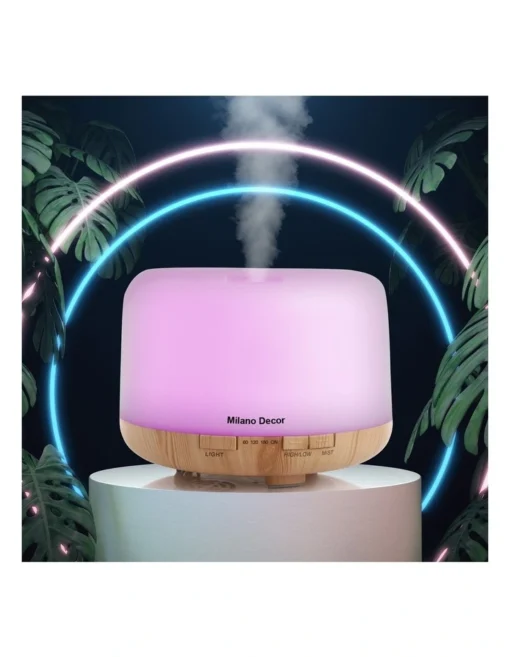 500ml Aroma Mood Light Diffuser Light Wood -Home Décor Sales