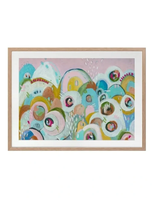 Big Blinky Print Oak Frame -Home Décor Sales