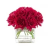 Real Touch Faux Silk Red Rose Arrangement -Home Décor Sales 837982000 1 720x928