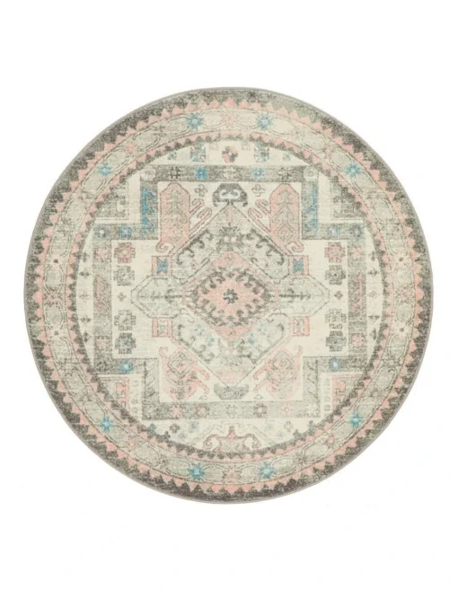 Avenue 704 Silver Round Rug -Home Décor Sales