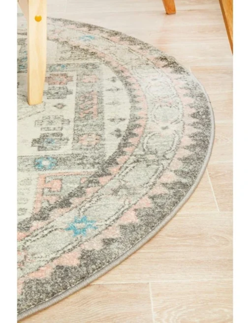 Avenue 704 Silver Round Rug -Home Décor Sales