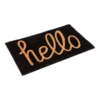 Hello Black PVC Backed Coir Doormat 45x120cm -Home Décor Sales 840968560 1 720x928