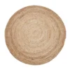 120cm Round Jute Rug | Decorative Floor Rug Phoenix Natural -Home Décor Sales 840971710 1 720x928