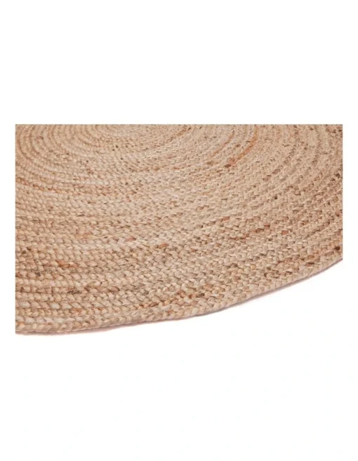 120cm Round Jute Rug | Decorative Floor Rug Phoenix Natural -Home Décor Sales