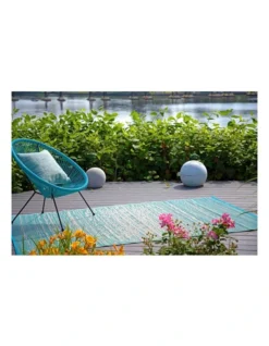 150x238cm Brooklyn Teal Recycled Plastic Outdoor Rug And Mat -Home Décor Sales 840976480 3 720x928