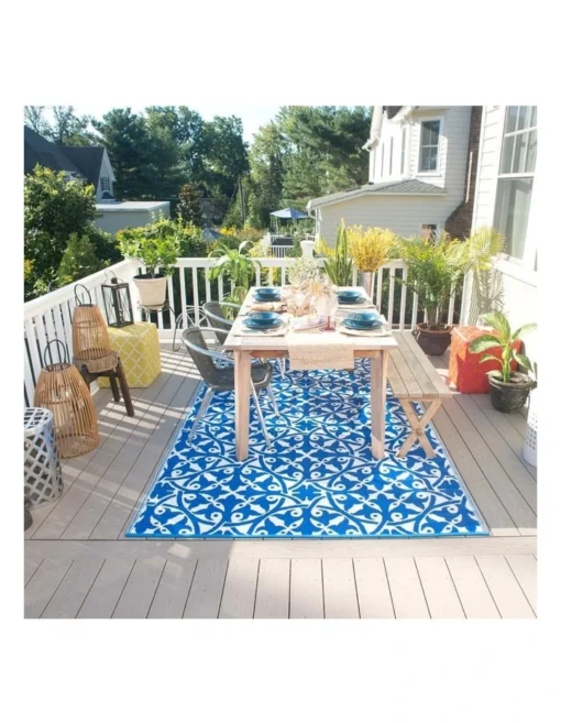 150x238cm San Juan Recycled Plastic Outdoor Rug And Mat -Home Décor Sales