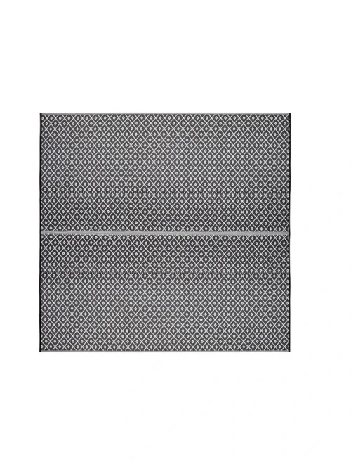 120x179cm Kimberley Black And White Recycled Plastic Outdoor Rug And Mat -Home Décor Sales