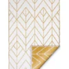 120x179 Cm Recycled Plastic Outdoor Rug And Mat Reversible Waterproof Sydney Gold And Cream -Home Décor Sales 840980170 1 720x928
