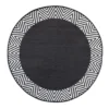 180 CM Recycled Plastic Round Outdoor Rug Waterproof Reversible Olympia Black -Home Décor Sales 841101670 1 720x928