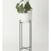 Pulse 100cm White Bamboo And Metal Planter Stand -Home Décor Sales 847318960 1 720x928