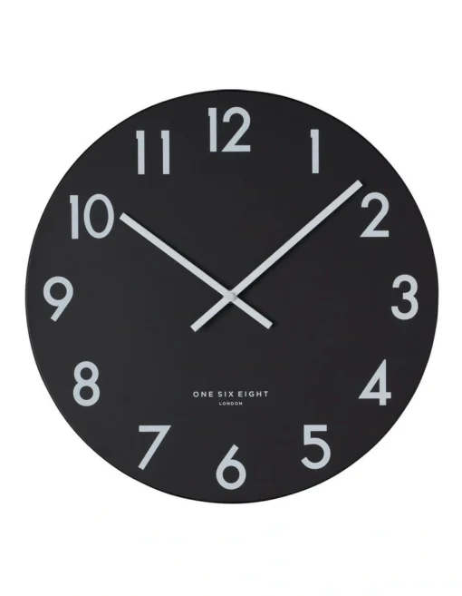 JACKSON Black 60cm Silent Wall Clock -Home Décor Sales