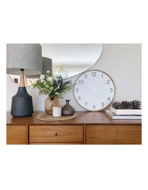 SCARLETT White 50cm Wall Clock -Home Décor Sales