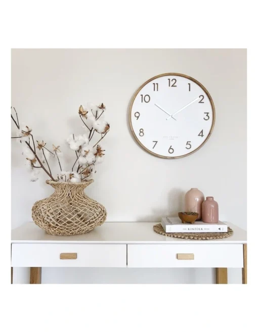 SCARLETT White 50cm Wall Clock -Home Décor Sales