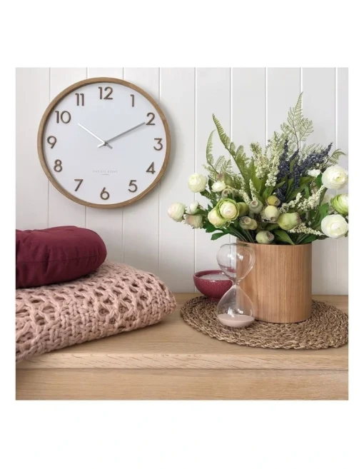 SCARLETT White 50cm Wall Clock -Home Décor Sales