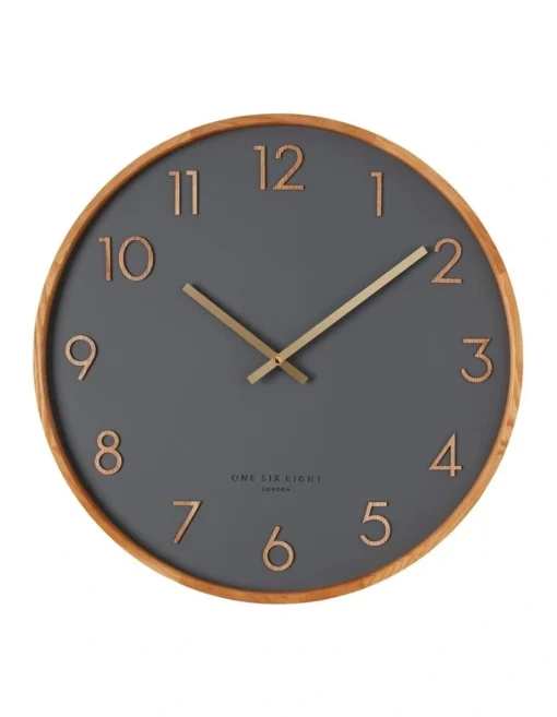 SCARLETT Charcoal 50cm Wall Clock -Home Décor Sales
