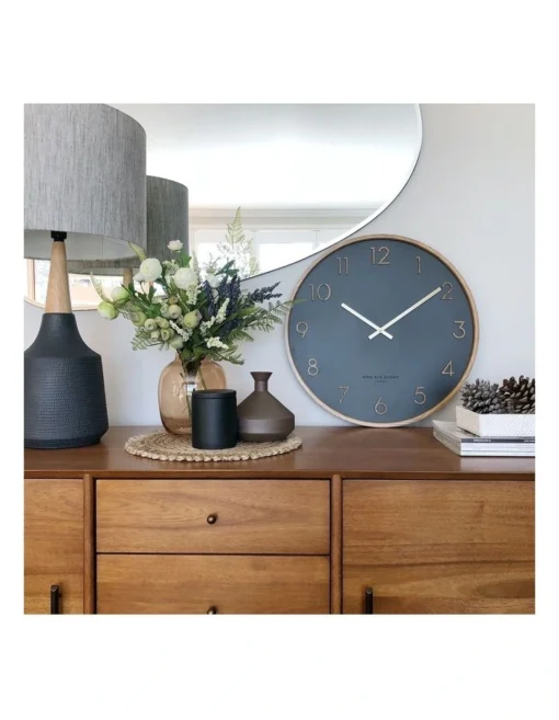 SCARLETT Charcoal 50cm Wall Clock -Home Décor Sales