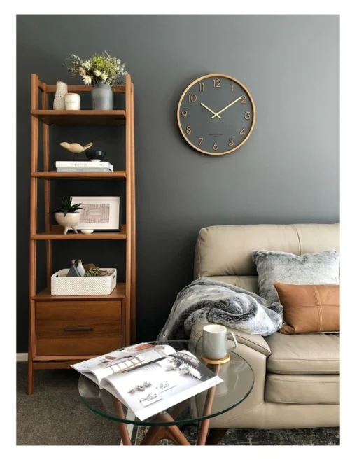 SCARLETT Charcoal 50cm Wall Clock -Home Décor Sales