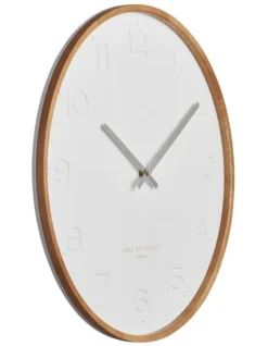 Freya White 50Cm Wall Clock -Home Décor Sales 847739350 2 720x928
