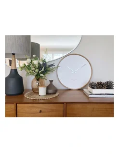 Freya White 50Cm Wall Clock -Home Décor Sales 847739350 4 720x928