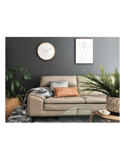 Freya White 50Cm Wall Clock -Home Décor Sales