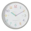 Learn The Time Grey 30Cm Silent Wall Clock -Home Décor Sales 847740970 1 720x928