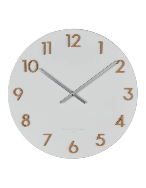 Katelyn White 40Cm Metal Wall Clock -Home Décor Sales