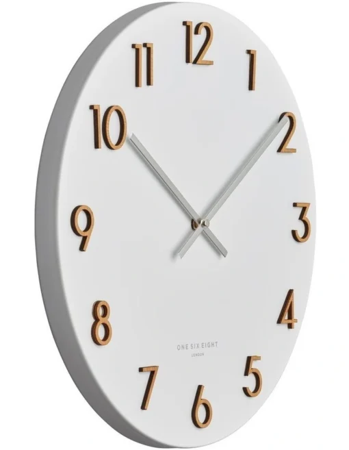 Katelyn White 40Cm Metal Wall Clock -Home Décor Sales