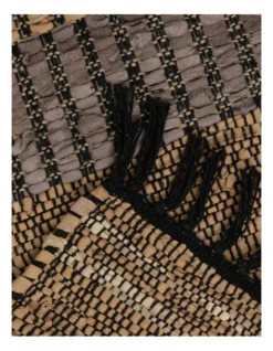 Jeno Hand Woven Rug Leather/Cotton 160x230cm Taupe -Home Décor Sales 850880800 5 720x928