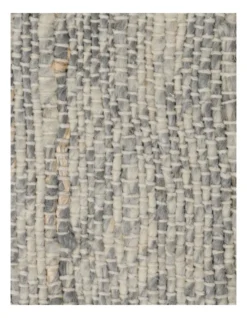Stella Hand Woven Rug Wool Hemp & Cotton 160x230cm Grey -Home Décor Sales 850881160 4 1 720x928