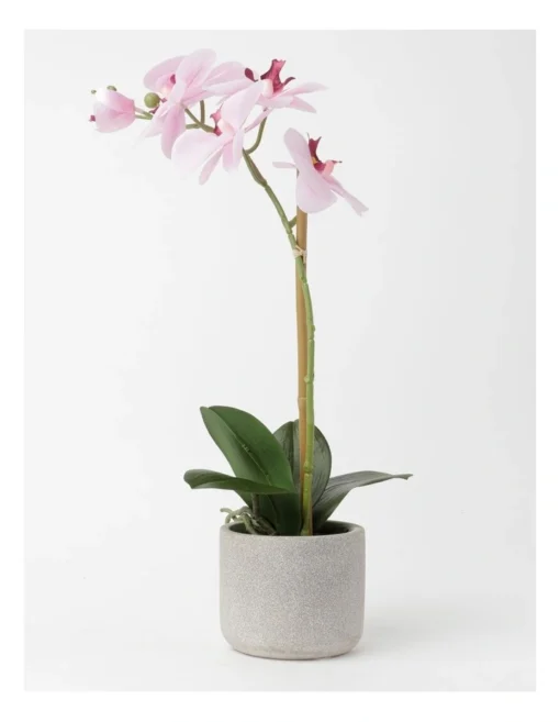 Heritage Real Touch Orchid 45cm 1 Stem Pink -Home Décor Sales